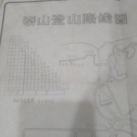 泰山登山路线图