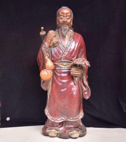 神医华佗，石湾窰手工制作，长45，宽43，高105cm