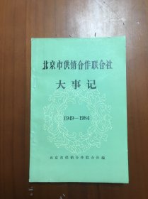 北京市供销合作社联合社大事记