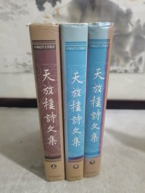 天放楼诗文集（全三册）：中国近代文学丛书 （中下册书衣书脊退色）
