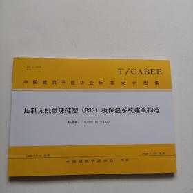 压制无机微珠硅塑（GSG）板保温系统建筑构造—标准号：T/CABLE 007—2020