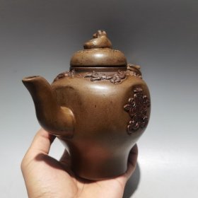 老紫砂茶壶紫砂壶兽尊壶 380cc