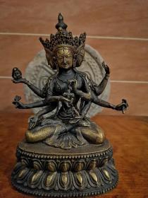 尼泊尔铜造像尊胜佛母