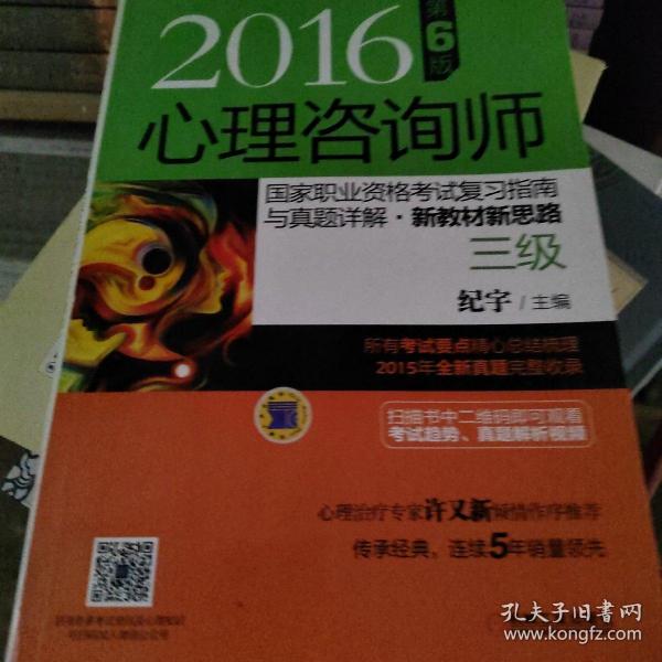 2016心理咨询师国家职业资格考试复习指南与真题详解•新教材新思路（三级） 第6版