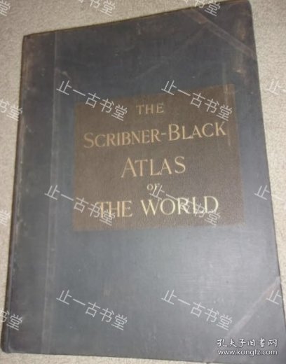 价可议 Rare Complete 1889 Large Scribner-Black Atlas Of The World W/All Colored Maps nmwxhwxh