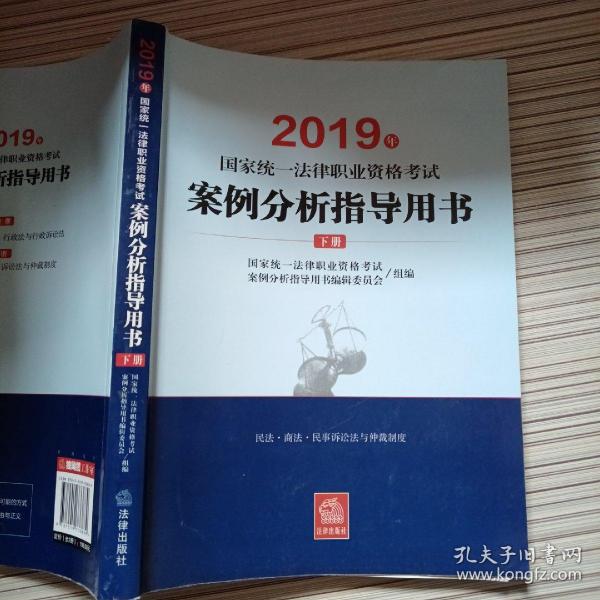 司法考试2019 2019年国家统一法律职业资格考试案例分析指导用书（全2册）