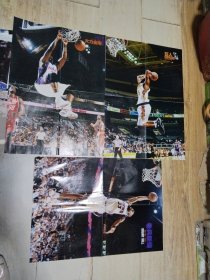 篮球明星 海报 3张合售