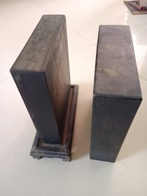 老佛龛 老供匣 外盒前后面有干裂 图六外盒一角有小磕残 图八底干裂纹 总高33 宽11.5/7.5 长28/23.5