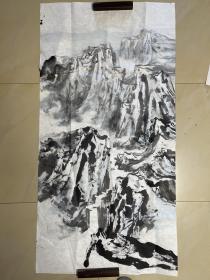 山水画 字画 纯手绘 国画 作品 条幅