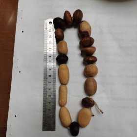 小叶黄杨等木料手工磨制珠子，18颗合售，尺寸看图片