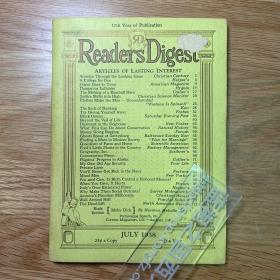 【中国抗战题材，揭露日军南京大屠杀】Readers Digest（《读者文摘》）1938-7[N1645+152]