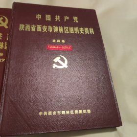 中国共产党陕西省西安市碑林区组织史资料，初一2003年。共4卷全