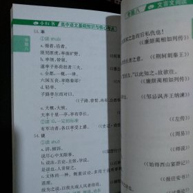 高中语文基础知识与核心考点手绘图解01知识口袋书2021版小红书高中通用南瓜姐姐