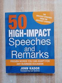 50 High Impact Speeches And Remarks