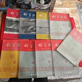 科学新闻1958年13 15 18，1960年1 2 3 4 5 6（9本合售）