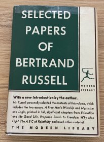 Selected Papers of Bertrand Russell. Selected and with a Special Introduction by Bertrand Russell