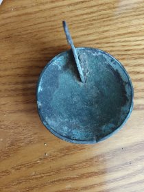 老青铜油灯