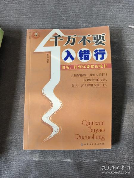 千万不要入错行——职场：找到你要爬的桅杆