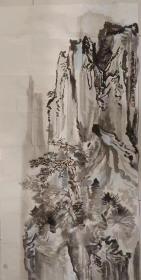 中国美术家协会会员王爱忠《青峰隐寺度春秋》四尺整张