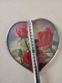 老镜子 镜面边有脱银 没有腿支架