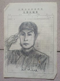 老素描画稿：军人