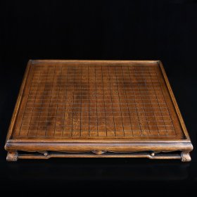 花梨木围棋盘。 长50厘米宽50厘米高7厘米重量2855克。