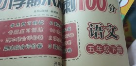 小学期末冲刺100分：语文（五年级下 人教版新教材 精华版）