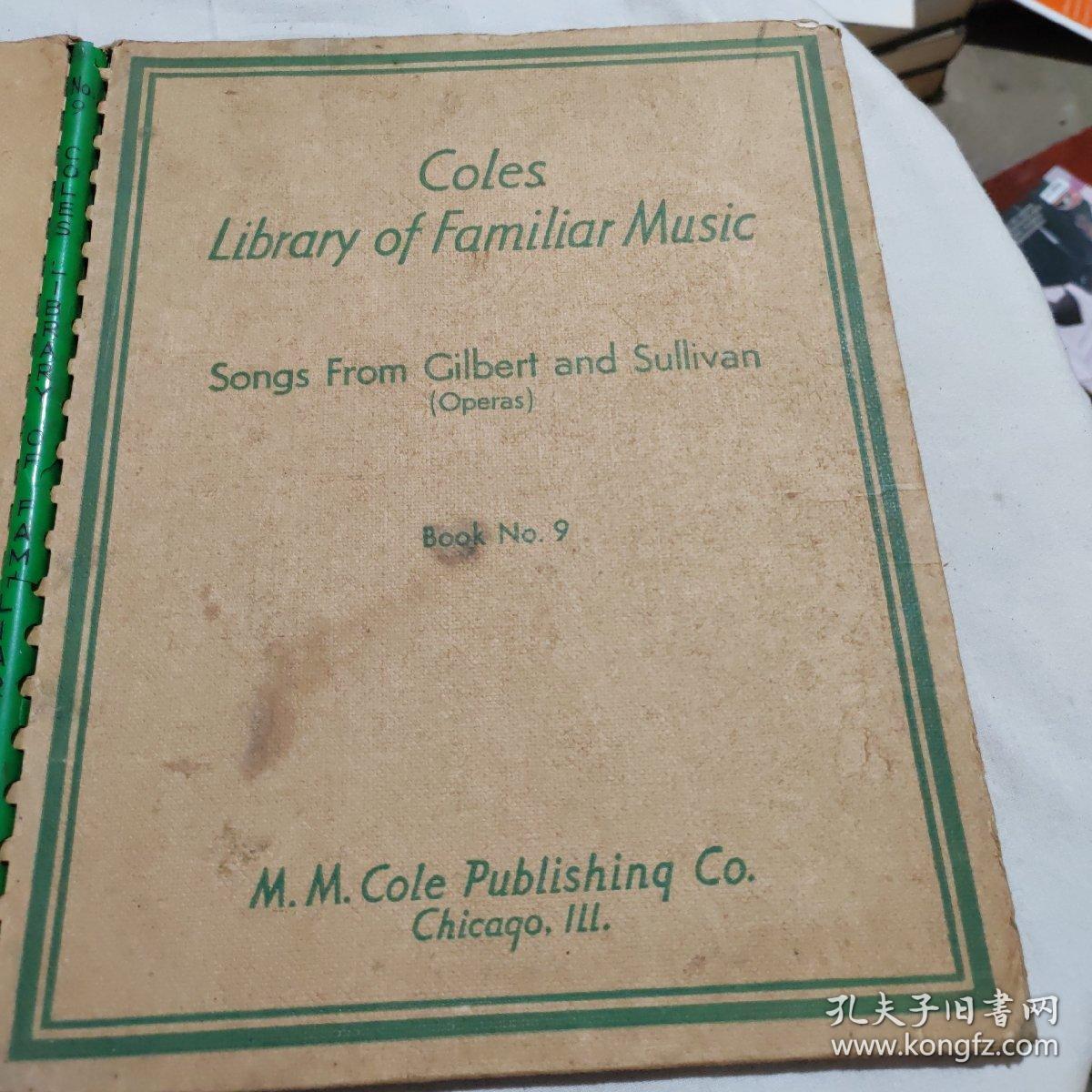 coles library of familiar music