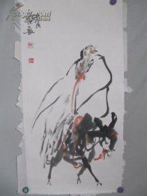 当代著名画家  施大畏 人物国画 作品一幅 尺寸51*96厘米