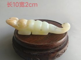 下乡收的和田白玉蝎子把件