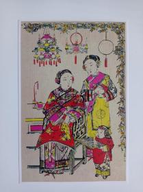 传统民间画明信片〈江苏木版画10张全〉北京图书馆出版