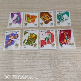 韩国奥运会运动项目三邮票新票 大套票！非常精美！全品 收藏