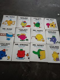 英文原版 Mr Men Board Book Collection 奇先生妙小姐系列 幼儿启蒙 适合0-4岁宝宝 全彩纸板绘本 (12册合售)