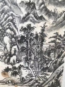 著名书画家，郑怀农，精品山水，品相如图