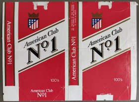 美国烟标American Club No.1 烟标