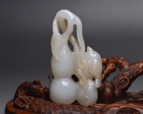 和田玉葫芦，多子多福，不议价 尺寸: 6.3×3.3×2.0厘米 重 41克。