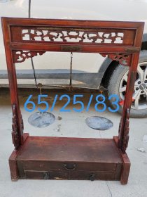 全品老核桃木天平秤，铜盘 铜杆 天平秤 完整 无松动 包老