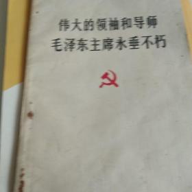 1976年资料 伟大领袖毛主席永垂不朽