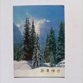 【出版局长伍杰旧藏】1997年中国人民银行周军明 北京市分行刘瑞晗签名贺年卡一份