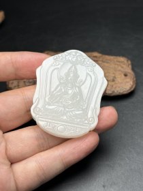 和田玉观音玉佩大慈大悲