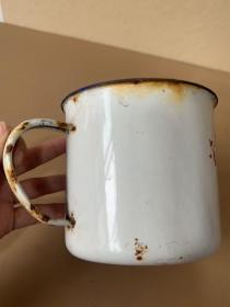 搪瓷杯,金泽五金拉手厂。丰收牌