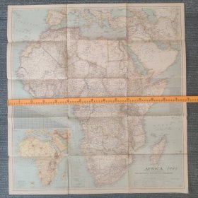 National Geographic国家地理杂志地图系列之1943年2月 Africa 非洲地图