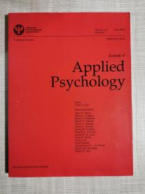 多期可选 APPLIED PSYCHOLOGY 应用心理学 2019-2022年原版 单本价
