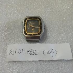 日本理光男式全自动双历机械手表(进问24)