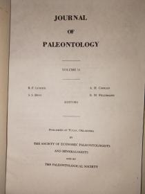 journal of paleontology 古生物学杂志1977年1一6期全（共7本合售，其中，第2期有两本）