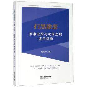 扫黑除恶刑事政策与法律法规适用指南 