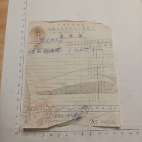 60年3月1日无锡市崇安区工运人民公社八一电器厂