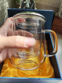 企业周年纪念版饮茶玻璃杯