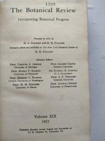 外文版 英文版 植物学评论第十九卷（1953年）硬精装16k  外品如图所示  内页无写划 好品