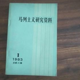 马列主义研究资料